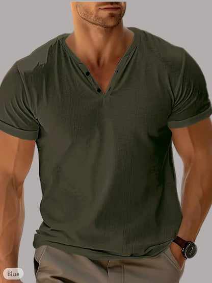 Ciprian – Tricou Tricotat cu Nasturi