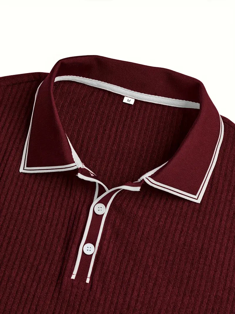 Valentin – Tricou Polo Elegant cu Mâneci Scurte