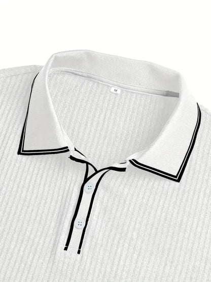 Valentin – Tricou Polo Elegant cu Mâneci Scurte