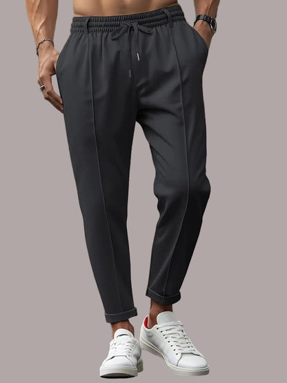 Florin – Pantaloni Subțiri Casual cu Talie Elastică