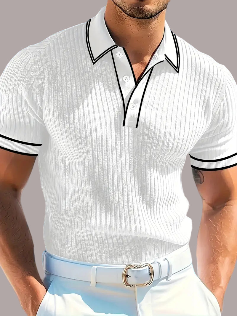 Valentin – Tricou Polo Elegant cu Mâneci Scurte
