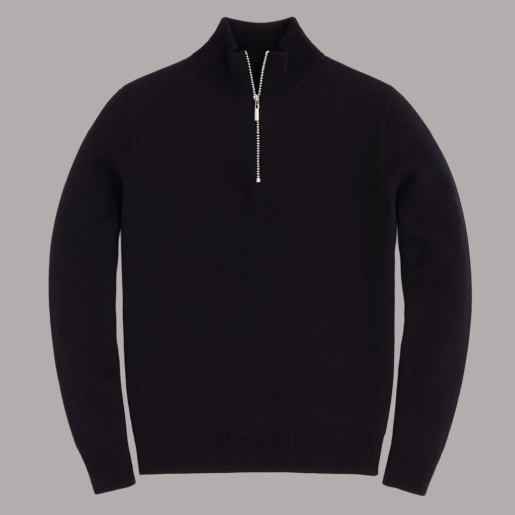 Karel - Pulover ROMA cu fermoar pe jumătate