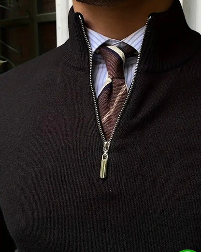 Karel - Pulover ROMA cu fermoar pe jumătate