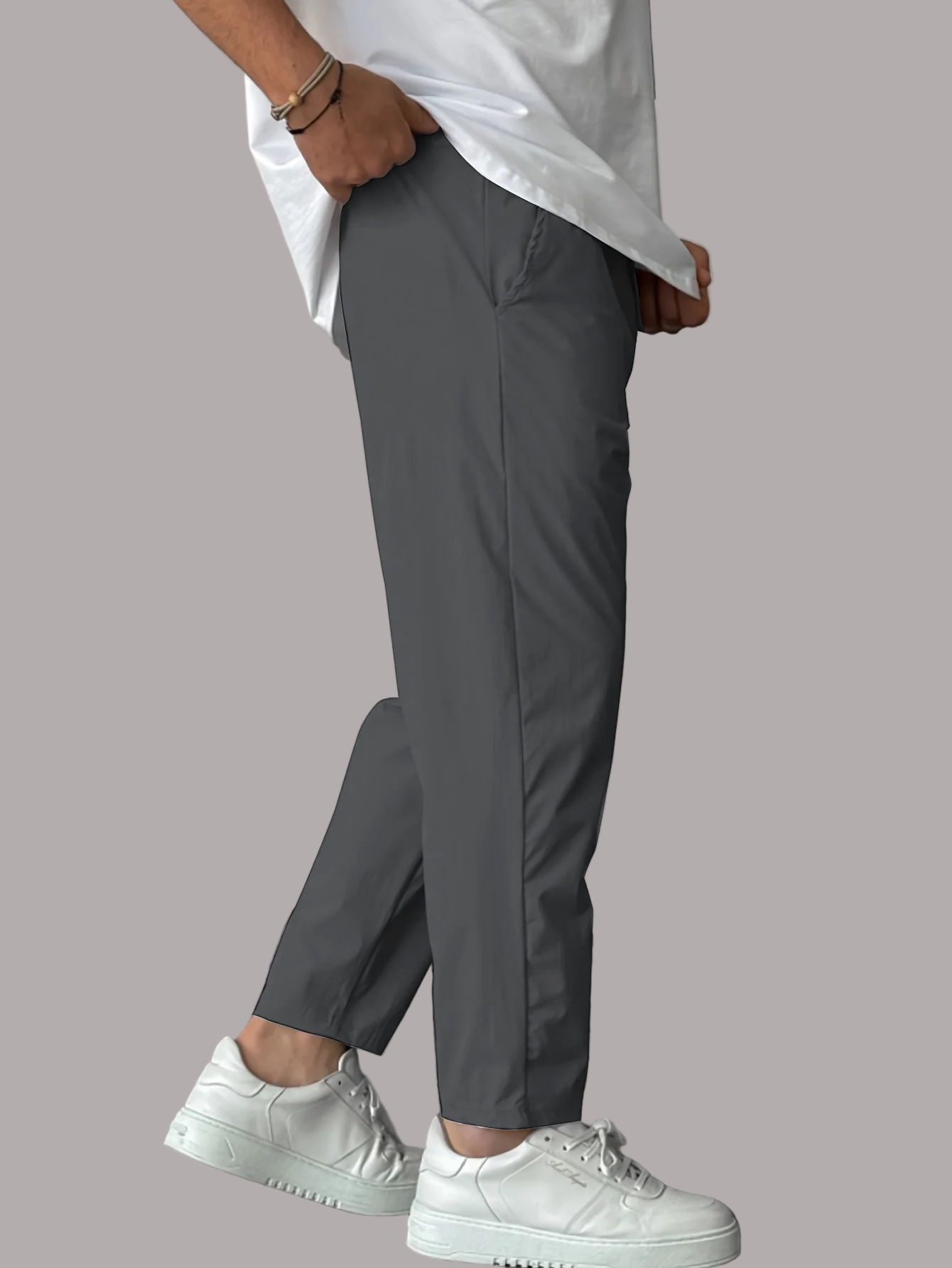 Dorin – Pantaloni Eleganți Conici cu Șnur