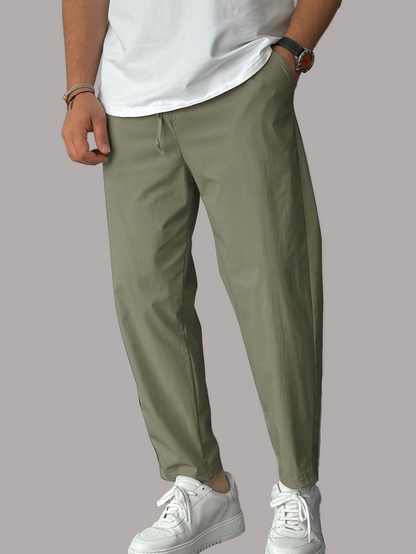 Dorin – Pantaloni Eleganți Conici cu Șnur