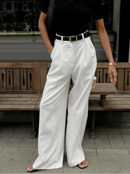 Corina - Pantaloni eleganți cu talie înaltă
