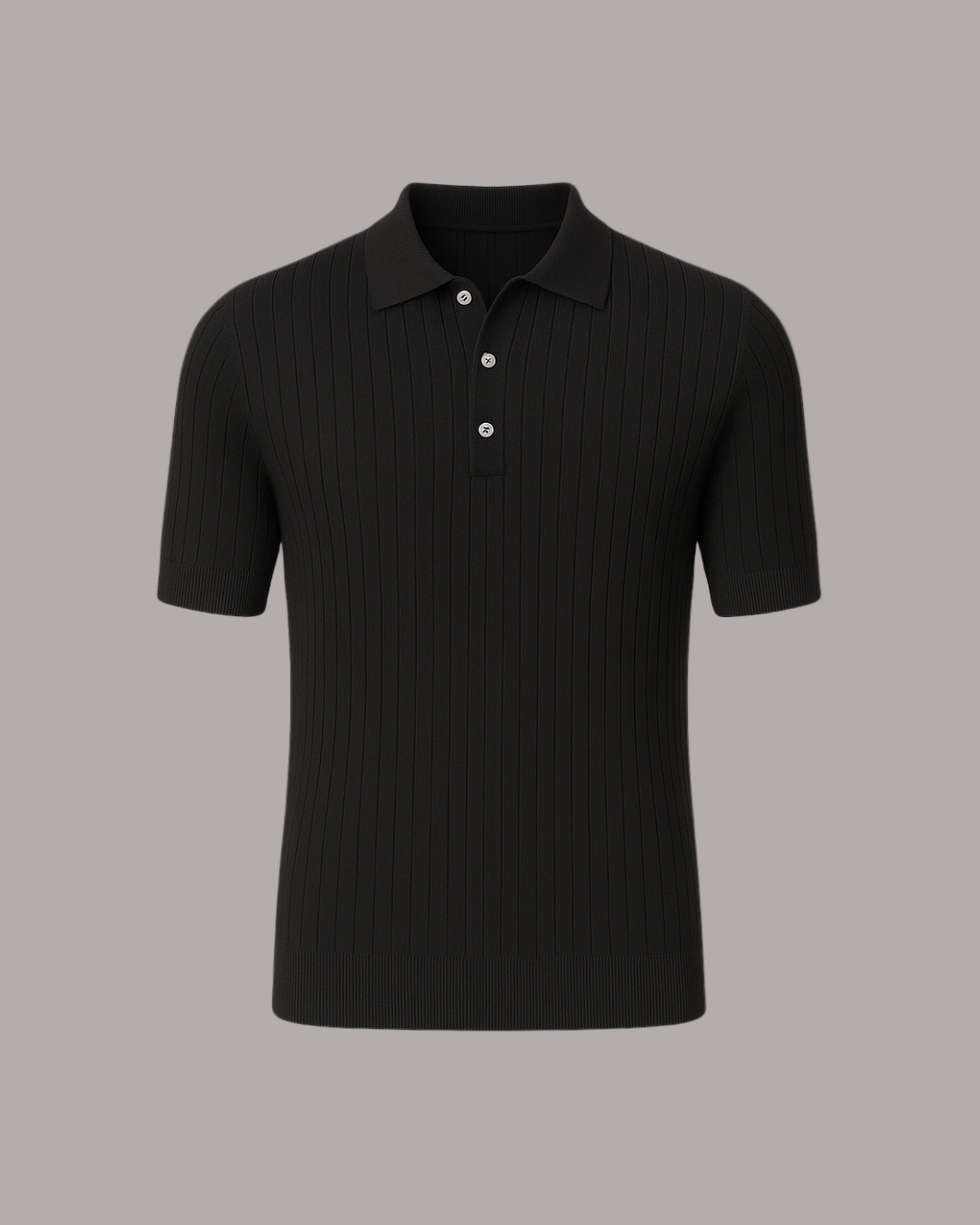Mihai – Tricou Polo Tricotat cu Mâneci Scurte