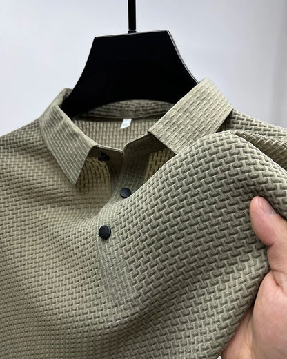 Peter - Tricou polo cu Mâneci Scurte și Material Elastic