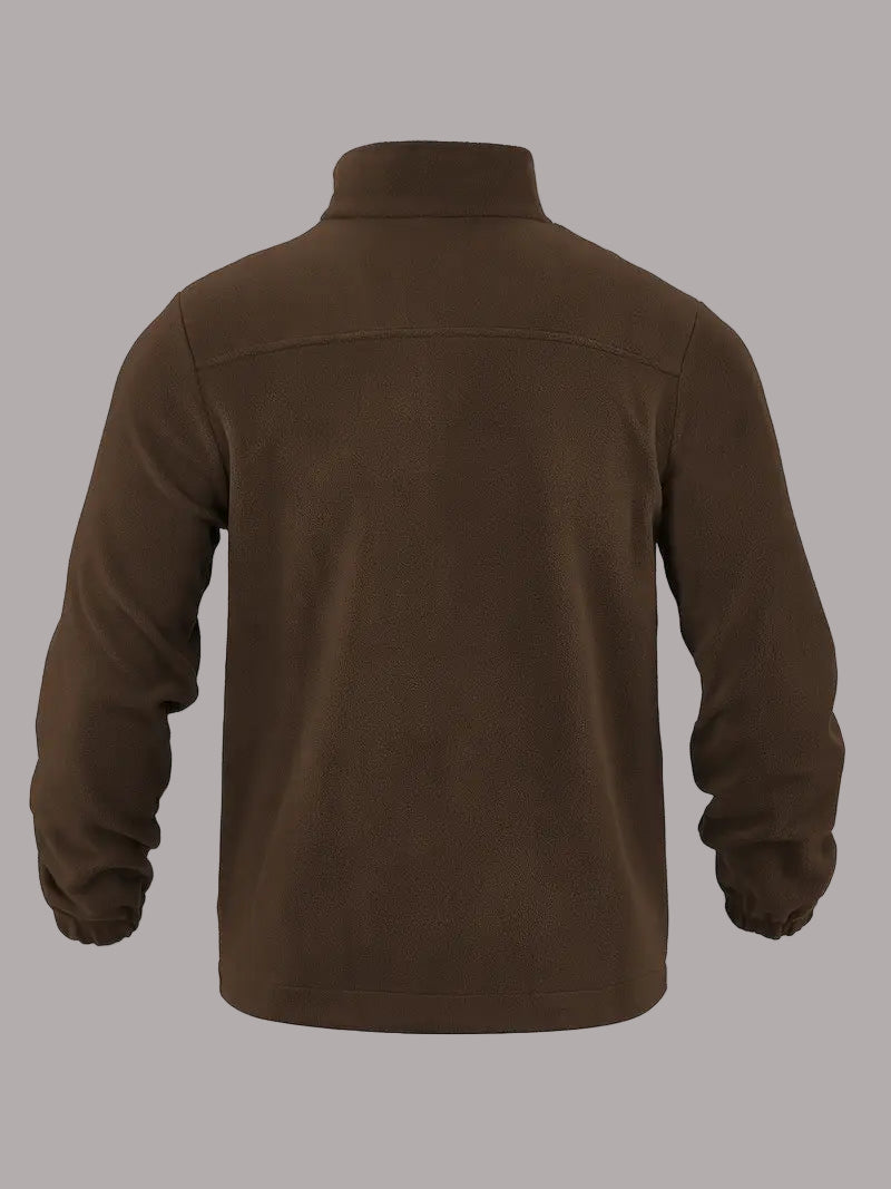Ron - Jachetă Casual Din Fleece Cu Fermoar și Buzunar