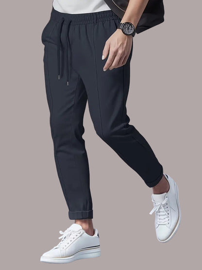 Florin – Pantaloni Subțiri Casual cu Talie Elastică