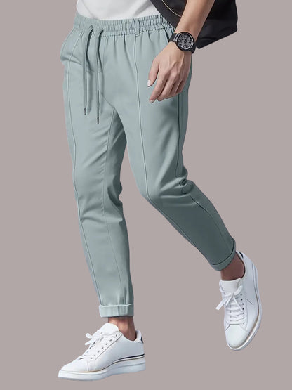 Florin – Pantaloni Subțiri Casual cu Talie Elastică