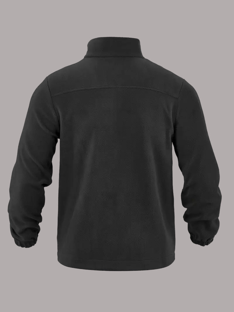 Ron - Jachetă Casual Din Fleece Cu Fermoar și Buzunar