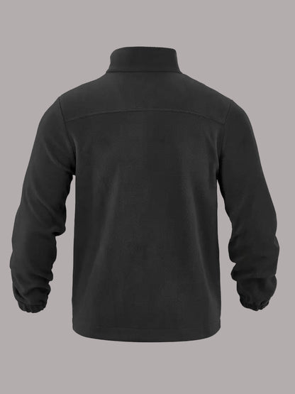 Ron - Jachetă Casual Din Fleece Cu Fermoar și Buzunar