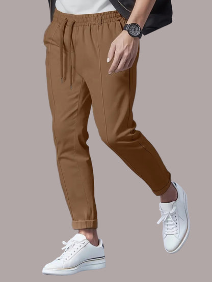 Florin – Pantaloni Subțiri Casual cu Talie Elastică