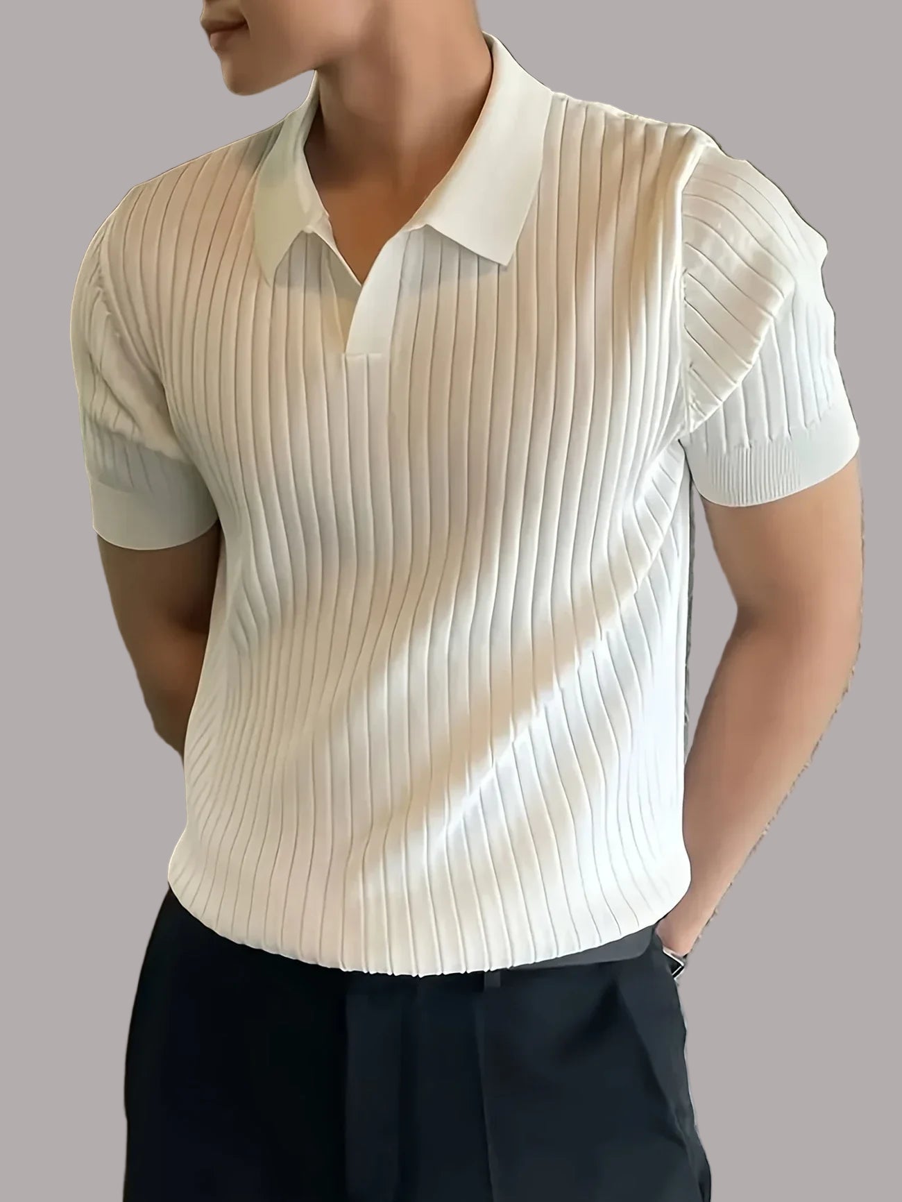 Avgust - Tricou Polo Casual Cu Mâneci Scurte