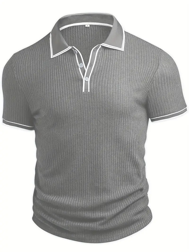 Valentin – Tricou Polo Elegant cu Mâneci Scurte