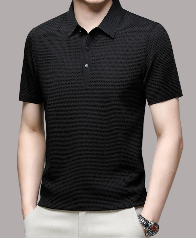 Peter - Tricou polo cu Mâneci Scurte și Material Elastic