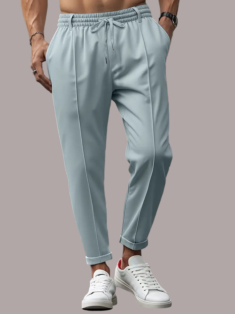 Florin – Pantaloni Subțiri Casual cu Talie Elastică