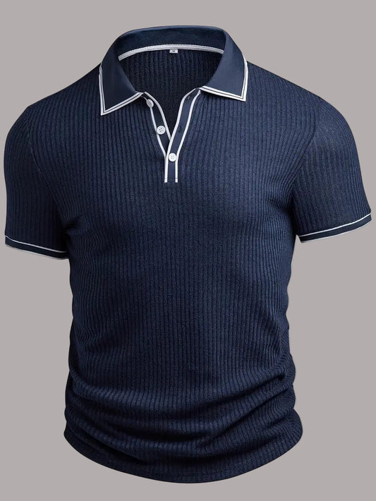 Valentin – Tricou Polo Elegant cu Mâneci Scurte