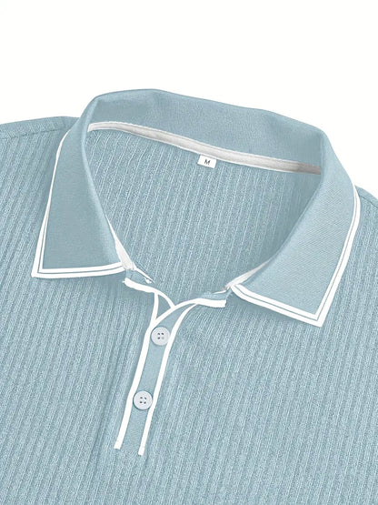 Valentin – Tricou Polo Elegant cu Mâneci Scurte