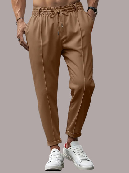 Florin – Pantaloni Subțiri Casual cu Talie Elastică