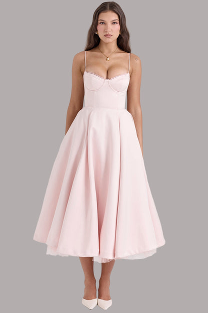 Tina - Rochie Midi Din Tul La Modă