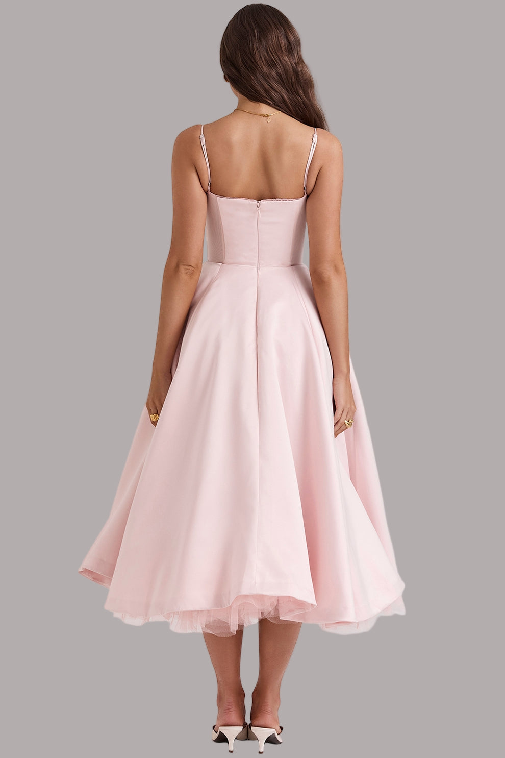 Tina - Rochie Midi Din Tul La Modă