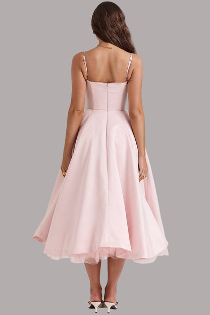 Tina - Rochie Midi Din Tul La Modă