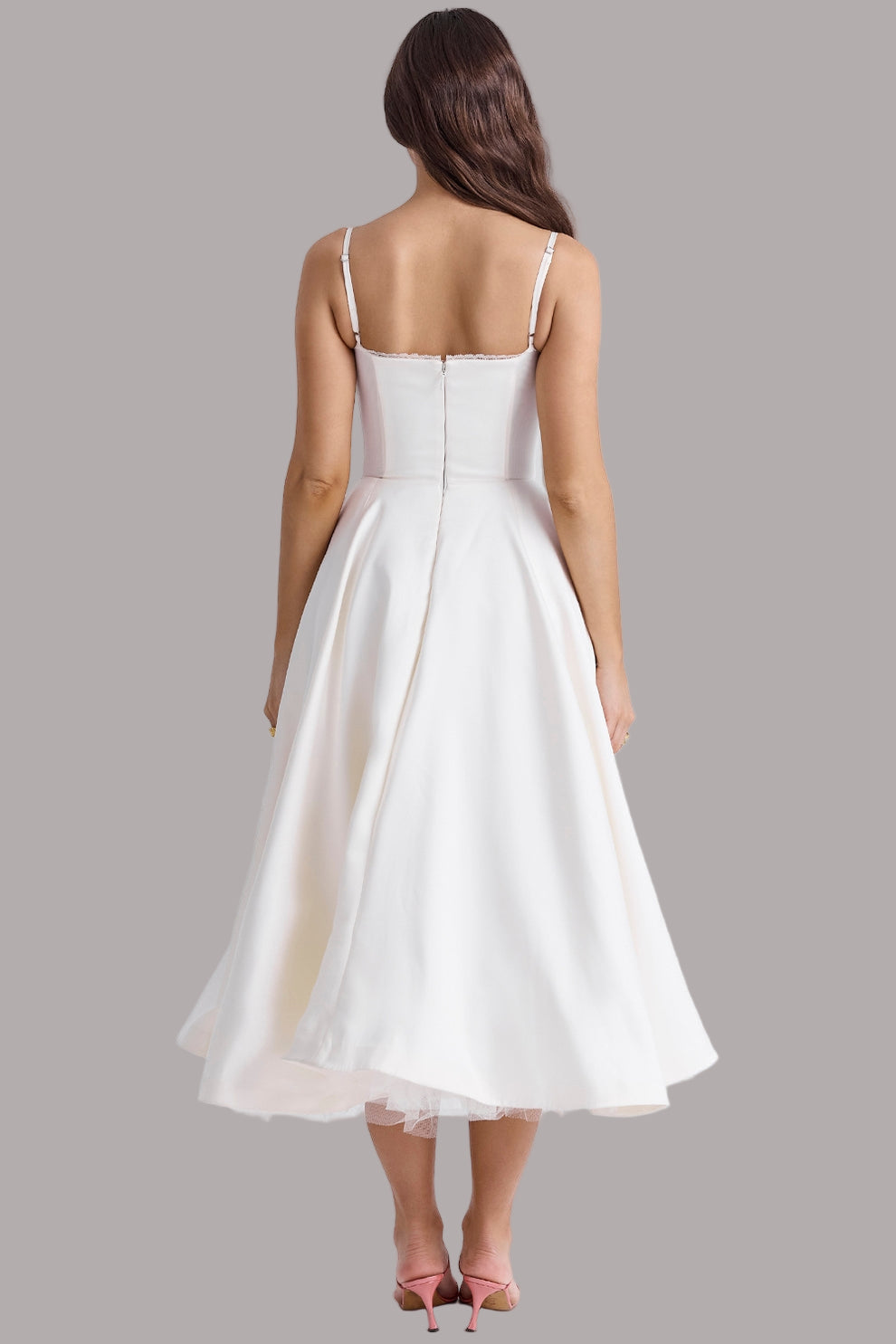 Tina - Rochie Midi Din Tul La Modă