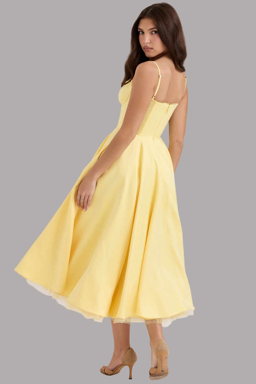 Tina - Rochie Midi Din Tul La Modă