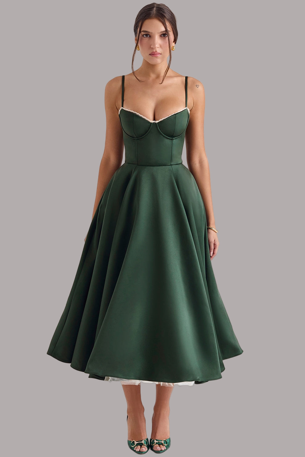 Tina - Rochie Midi Din Tul La Modă