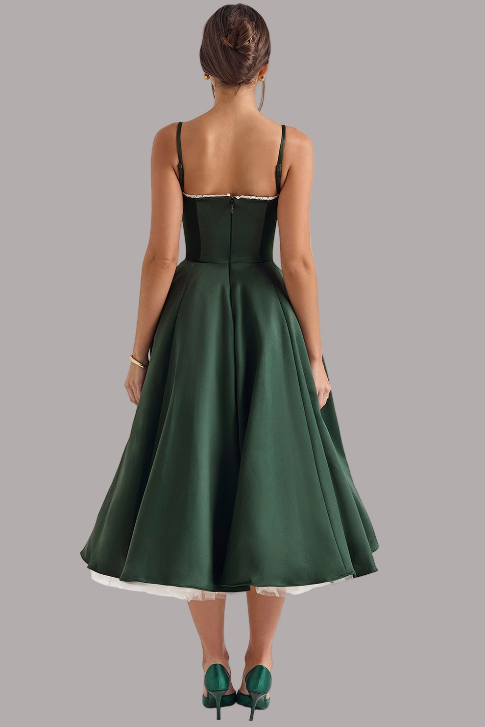 Tina - Rochie Midi Din Tul La Modă
