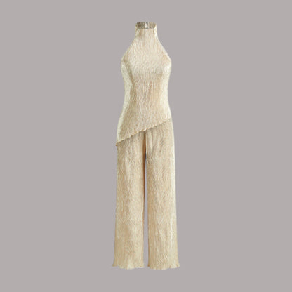 Marilena - Set elegant plissé asimetric