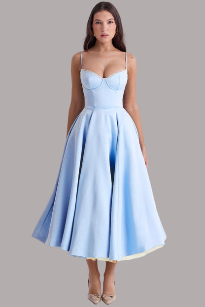 Tina - Rochie Midi Din Tul La Modă
