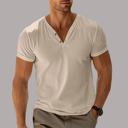 Ciprian – Tricou Tricotat cu Nasturi