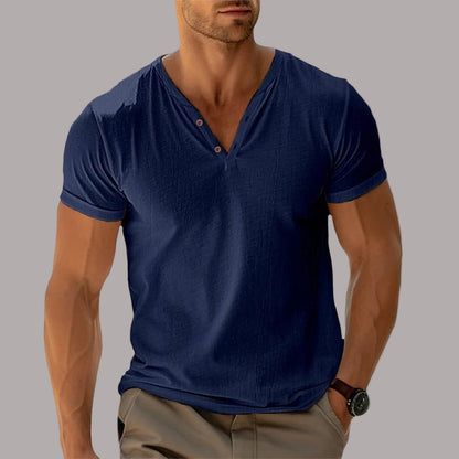 Ciprian – Tricou Tricotat cu Nasturi
