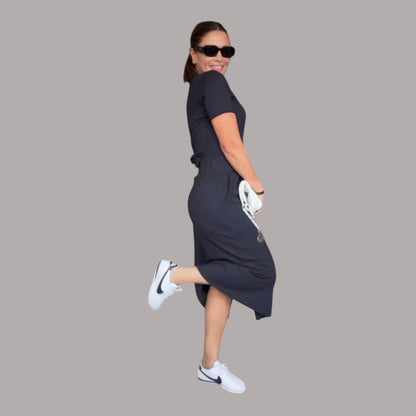 Crina - Top elegant cu decolteu în V și fustă Danielle