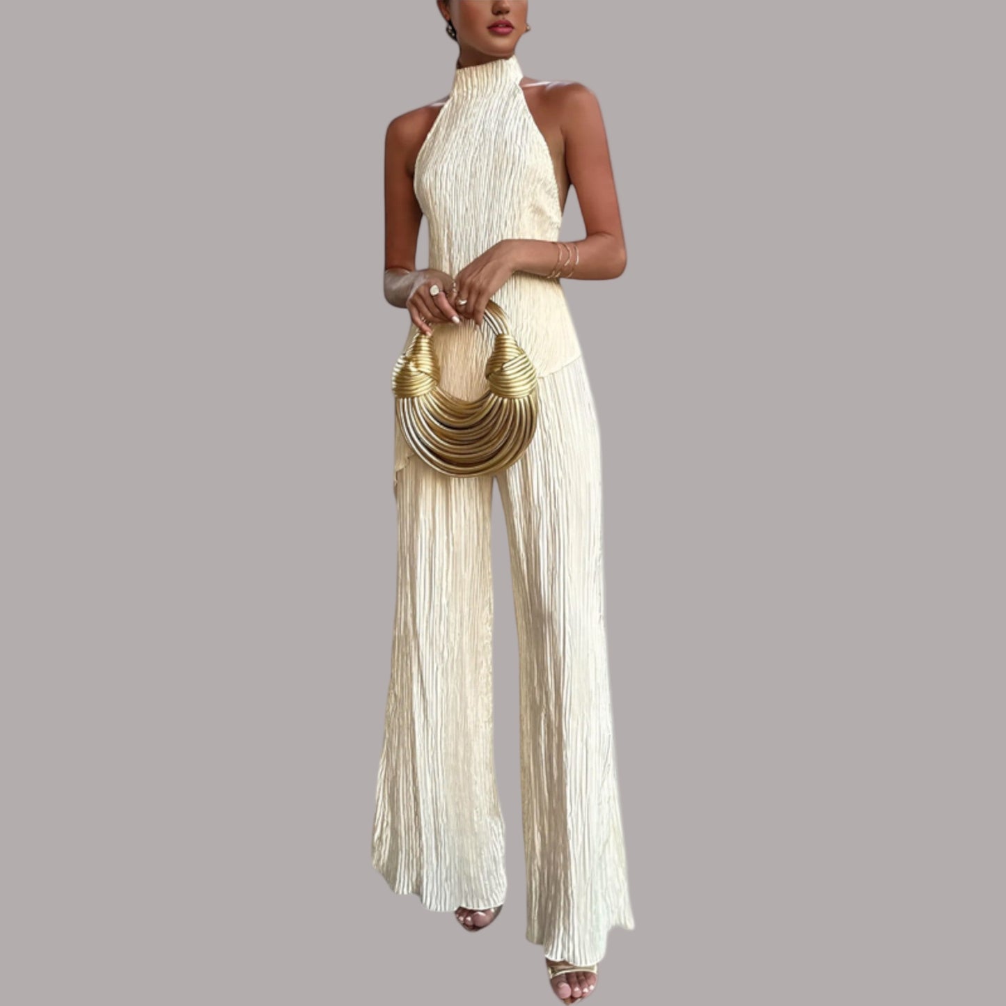 Marilena - Set elegant plissé asimetric